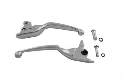 Chrome Smooth Contour Hand Lever Set 2008 / 2013 FLT