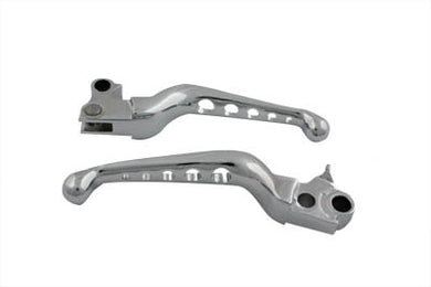 Chrome Drilled Hand Lever Set 1996 / 2007 FLST 1996 / 2007 FXST 1996 / 2007 FXD 1996 / 2003 XL