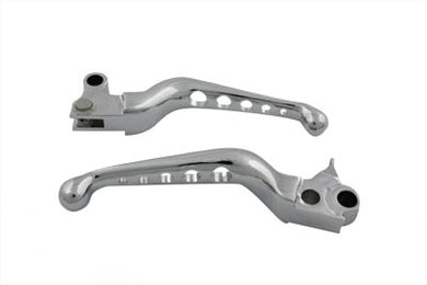 Chrome Drilled Hand Lever Set 1996 / 2007 FXST 1996 / 2007 FLST 1996 / 2007 FXD 1996 / 2007 FLT 1996 / 2003 XL
