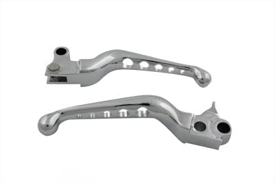 Chrome Drilled Hand Lever Set 1996 / 2007 FXST 1996 / 2007 FLST 1996 / 2007 FXD 1996 / 2007 FLT 1996 / 2003 XL