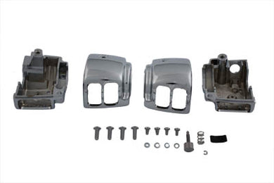 Handlebar Switch Housing Kit Chrome 1996 / 2011 FXD 1996 / 2010 FXST 1996 / 2010 FLST 1996 / 2011 XL 2007 / UP VRSC 1996 / 2013 FLHR