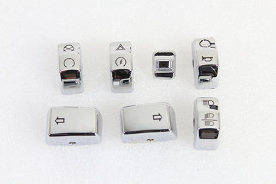 Chrome Switch Cover Set 2014 / UP XL 2012 / 2017 FXD 2011 / UP FLST 2011 / UP FXST