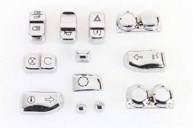 Switch Cover Set Chrome 2016 / UP FLHTCU 2016 / UP FLHTCUL 2016 / UP FLHTCUTG 2016 / UP FLHX 2016 / UP FLHXS 2016 / UP FLTRU 2016 / UP FLTRX 2016 / UP FLTRXS