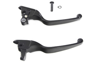 Black Smooth Contour Hand Lever Set 2008 / 2013 FLT