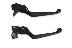 Black V-Cut Hand Lever Set 1996 / 2007 FLST 1996 / 2007 FXST 1996 / 2007 FXD 1996 / 2003 XL