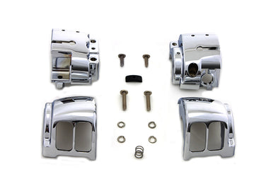Handlebar Control Switch Housing Kit Chrome 2011 / UP FXST without cruise control2011 / UP FLST without cruise control2012 / 2017 FXD without cruise control2014 / UP XL without cruise control