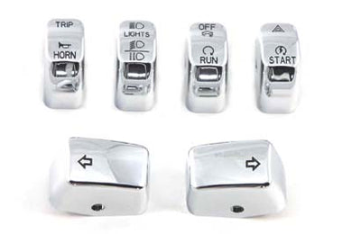 Chrome Switch Cover Set 2012 / 2017 FXD 2011 / UP FXST 2011 / UP FLST Except FLSTSE32014 / UP XL