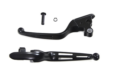 Black Slotted Hand Lever Set 2008 / 2013 FLT