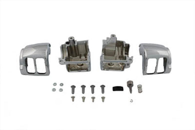 Handlebar Switch Housing Kit Chrome 2002 / 2006 VRSC 1996 / 2006 XL 1996 / 2006 XR 1996 / 2006 FXD 1996 / 2006 FLHR 1996 / 2006 FXST 1996 / 2006 FLST