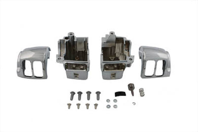 Handlebar Switch Housing Kit Chrome 1996 / 2013 FLHTC without cruise control2006 / 2013 FLHX without cruise control2006 / 2013 FLHXXX without cruise control2006 / 2013 FLTRX without cruise control