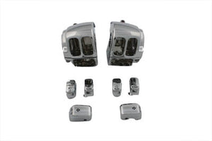 Handlebar Control Switch Housing Kit Chrome 1996 / 2010 FXST without cruise control1996 / 2010 FLST without cruise control1996 / 2011 FXD without cruise control1996 / 2013 FLHR without cruise control1996 / UP XL without cruise control