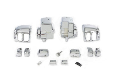 Handlebar Switch Housing Kit Chrome 1996 / 2013 FLHT without cruise control1996 / 2013 FLHTC without cruise control2006 / 2013 FLHX without cruise control2006 / 2013 FLHXXX without cruise control2006 / 2013 FLTRX without cruise control