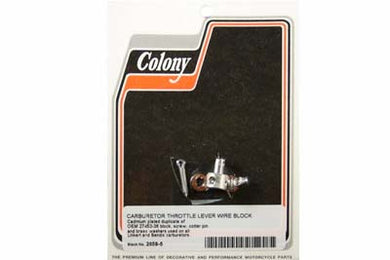 Cadmium Carburetor Throttle Lever Wire Block 1937 / 1948 UL 1936 / 1940 EL 1941 / 1965 FL 1941 / 1952 WL