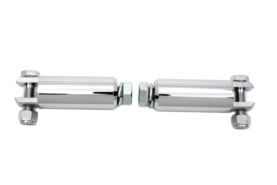 Footpeg Mount Bars Chrome 0 /  Custom application to accept male end pegs