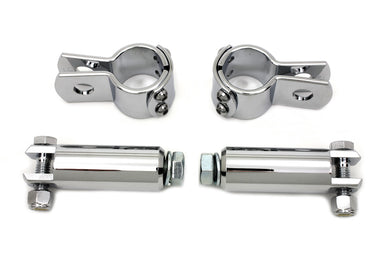 Chrome Footpeg Mount Kit 0 /  Custom application to attach to 1-1/4