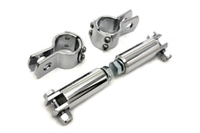 Load image into Gallery viewer, Chrome Footpeg Mount Kit 0 /  Custom application to attach to 1-1/4&quot; engine bar for male pegs&quot;