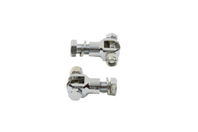 Footpeg Mount Yoke Set Chrome 0 /  Custom application utilizes a 1/2