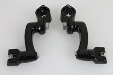 Load image into Gallery viewer, Highway Bar Footpeg Mount Set Black 0 /  Custom application for 1-1/4&quot; bars&quot;