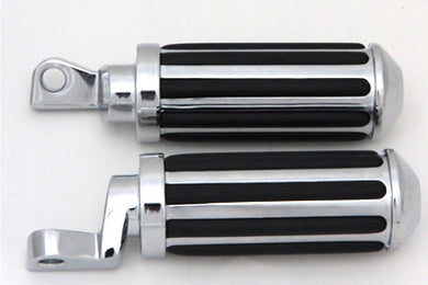 Chrome Railer Style Footpeg Set 0 /  All models with female mounting block