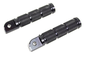 Black Retro Passenger Footpeg Set 0 /  All models with female mounting blocks