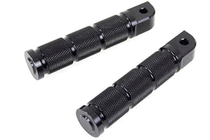 Black Retro Passenger Footpeg Set 0 /  All models with female mounting blocks