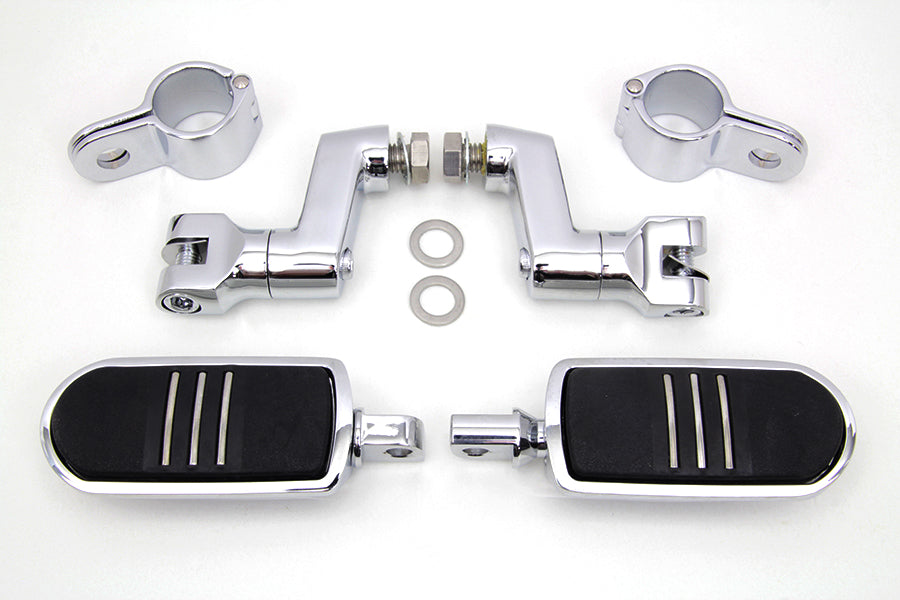 Chrome Streamliner Footpeg Kit 0 /  Custom application utilizes a 1/2