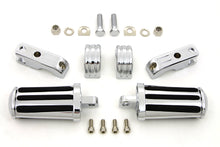 Load image into Gallery viewer, Chrome Railer Style Footpeg Set 0 /  All models with 1-1/4&quot; engine bars&quot;