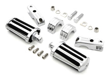 Load image into Gallery viewer, Chrome Railer Style Footpeg Set 0 /  All models with 1-1/4&quot; engine bars&quot;