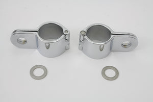 Chrome 1-1/4" Footpeg Mount Clamp Set 0 /  Custom application