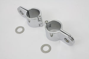 Chrome 1-1/4" Footpeg Mount Clamp Set 0 /  Custom application