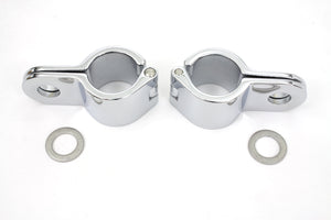 Chrome 1-1/8 Footpeg Mount Clamp Set 0 /  Custom application