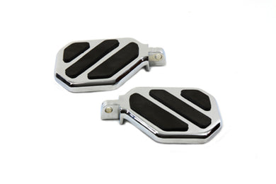 Chrome Mini Peg-Board Set with 3 Pad Design 0 /  Custom application to replace passenger pegs with male clevis mount