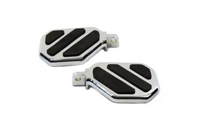 Chrome Mini Peg-Board Set with 3 Pad Design 0 /  Custom application to replace passenger pegs with male clevis mount