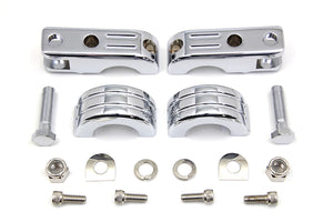 Billet Footpeg Mount Set 0 /  Custom application to clamp to 1-1/4" engine bars"