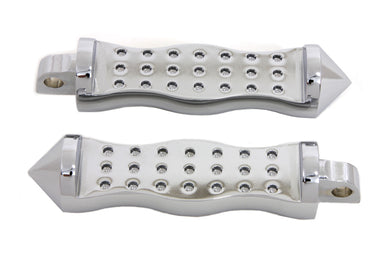 Chrome Form Factor Footpeg Set Druid Style 0 /  All models with female mounting blocks