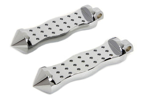 Chrome Form Factor Footpeg Set Druid Style 0 /  All models with female mounting blocks