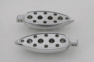 Chrome Tear Drop Footpeg Set 0 /  All models with female mounting block