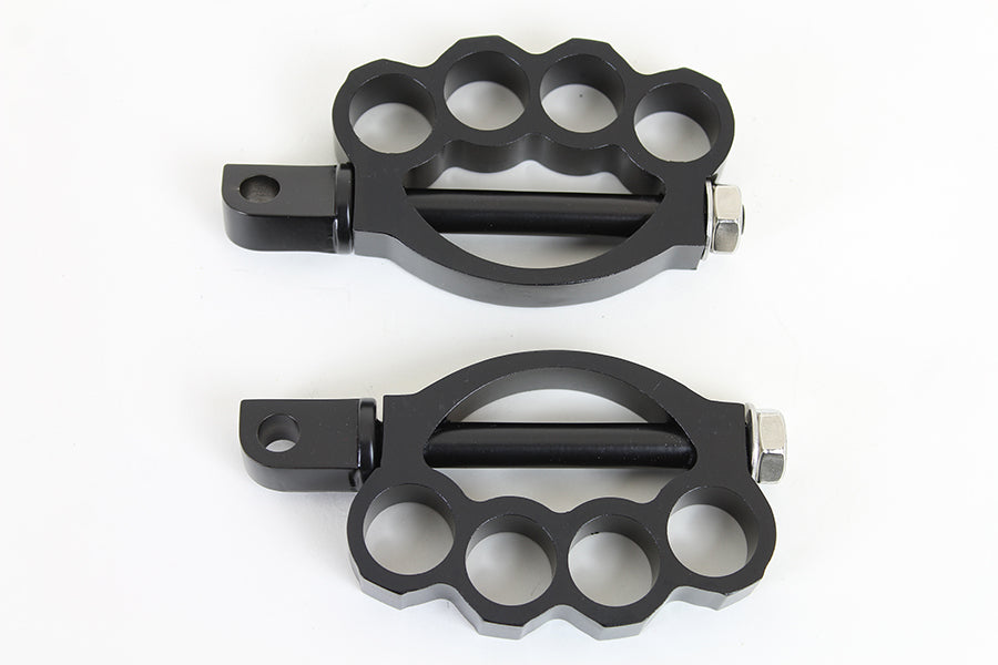 Knuckle Footpeg Set Black 0 /  All models with female mounting block