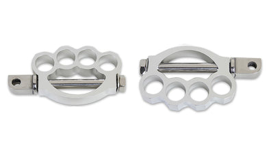 Knuckle Footpeg Set Chrome 0 /  All models with female mounting block