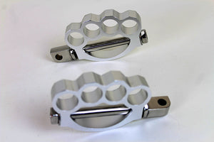 Knuckle Footpeg Set Chrome 0 /  All models with female mounting block