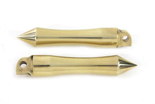 Load image into Gallery viewer, Solid Brass Pirate Spike Footpeg Set 0 /  All models with female mounting block