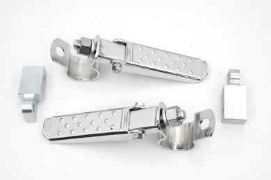 Clamp On Footpeg Kit Chrome 1980 / 1999 FX male peg applications1980 / 1999 FX male peg applications