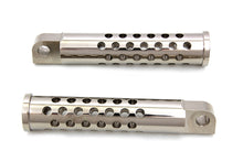 Load image into Gallery viewer, Billet Shooter Style Footpeg Set Nickel Plated 0 /  All models with female mounting block