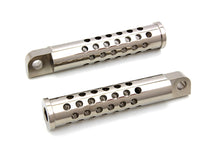 Load image into Gallery viewer, Billet Shooter Style Footpeg Set Nickel Plated 0 /  All models with female mounting block