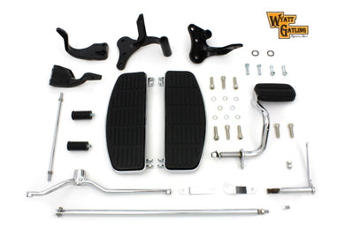 Wyatt Gatling Driver Footboard Kit with Black Brackets 1996 / 2005 FXD