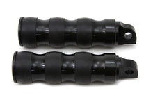 Load image into Gallery viewer, Black Three Band Style Footpeg Set 0 /  All models with female mounting blocks.