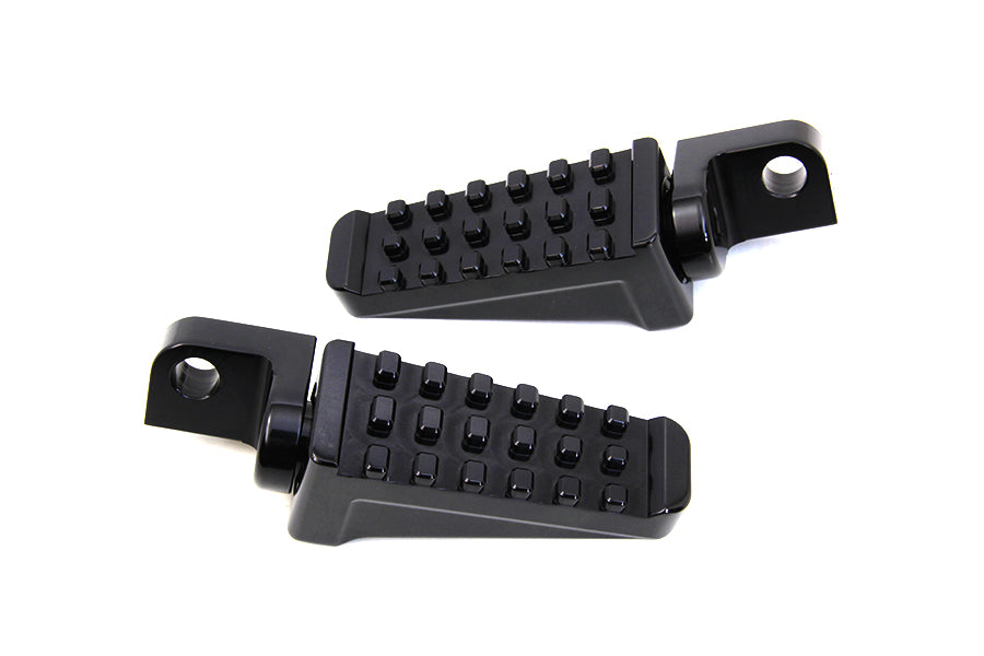 Black Racer Style Footpeg Set 0 /  All models with female mounting blocks