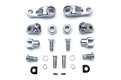 Adjustable Passenger Footpeg Mount Kit Chrome 0 /  Custom all models with male mount style passenger footpegs