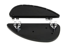 Load image into Gallery viewer, Black Oval Driver Footboard Set 1980 / UP FLT 1980 / UP FLT 1986 / UP FLST