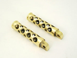 Swiss Cheese Style Footpeg Set Brass 0 /  All models with female mounting block